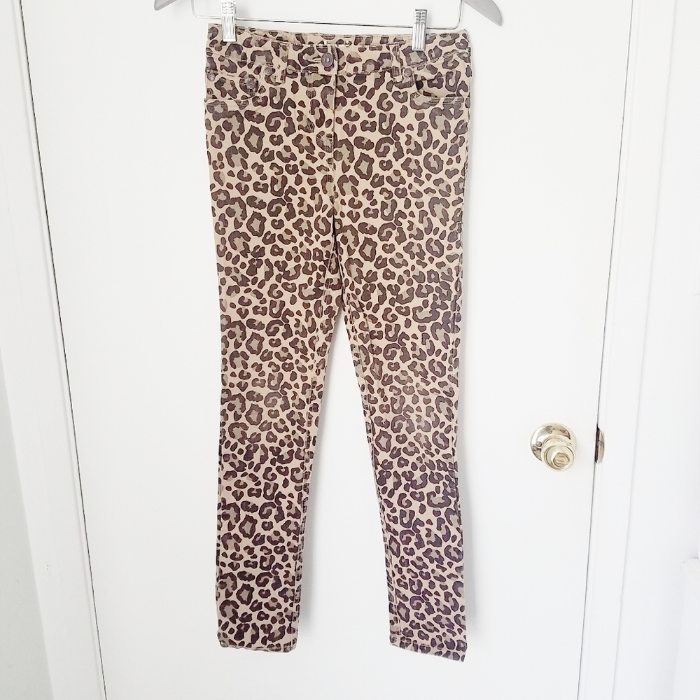 Mini Boden Johnny B girls‎ cheetah print pants 26